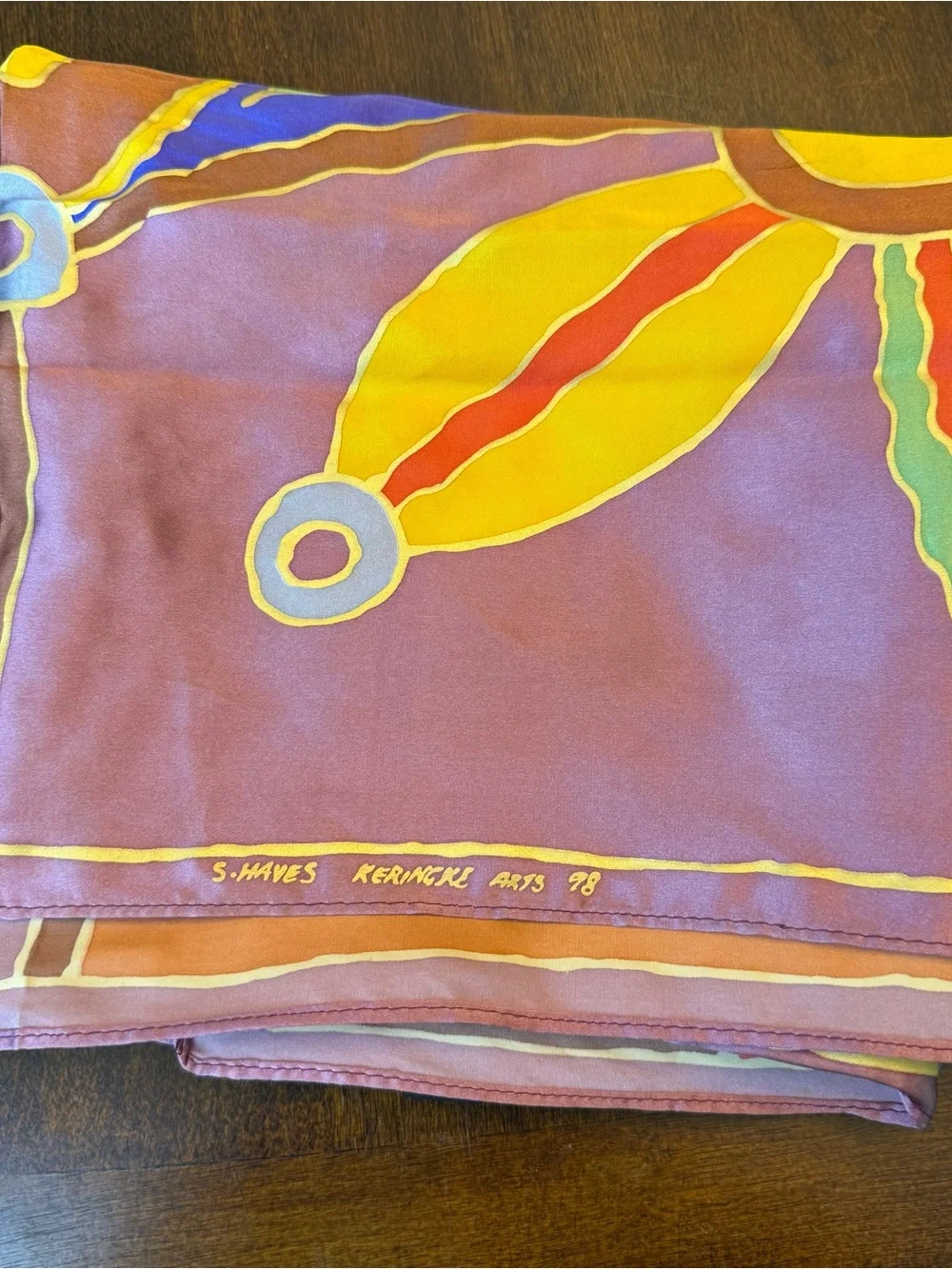 Silk square scarf